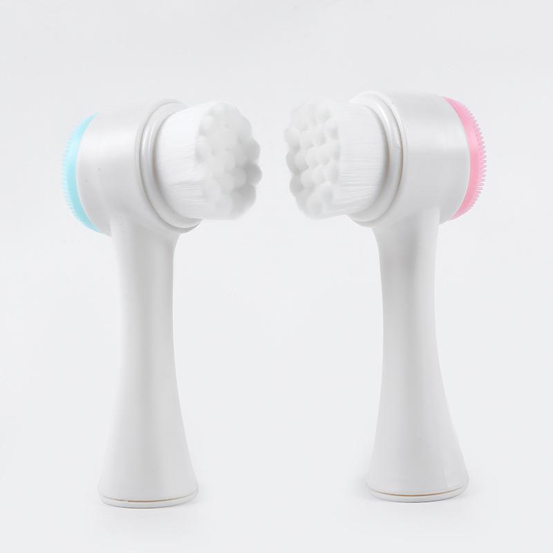3D Double Silicone Facial Clea - Silicone Face Scrubber Electric 评论和价格