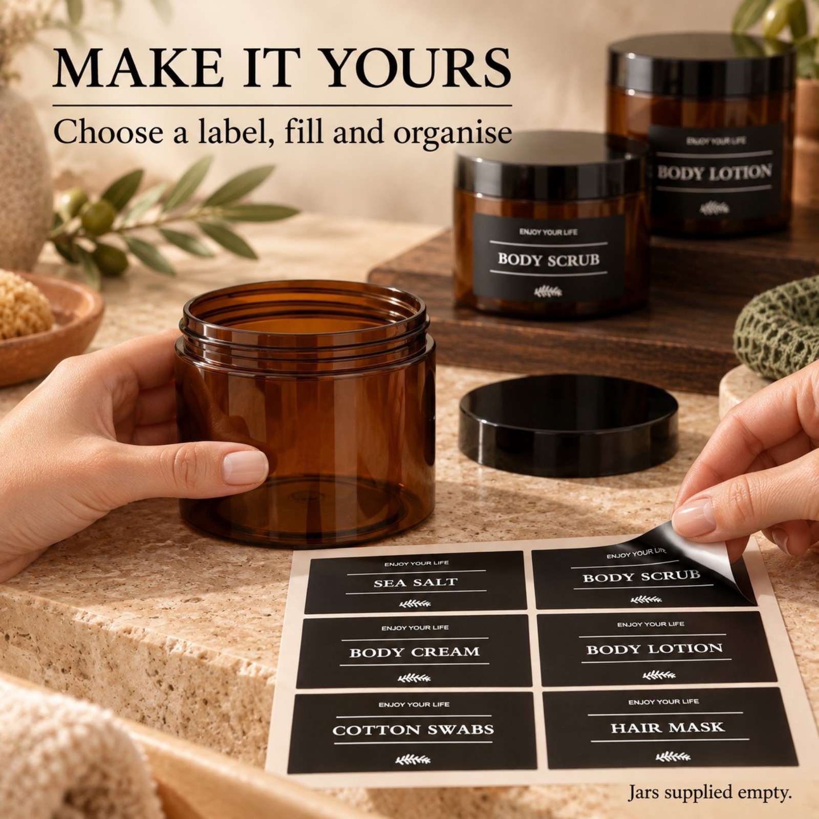 3PCS Bathroom Storage Jars wit - Hair Care 评论和价格