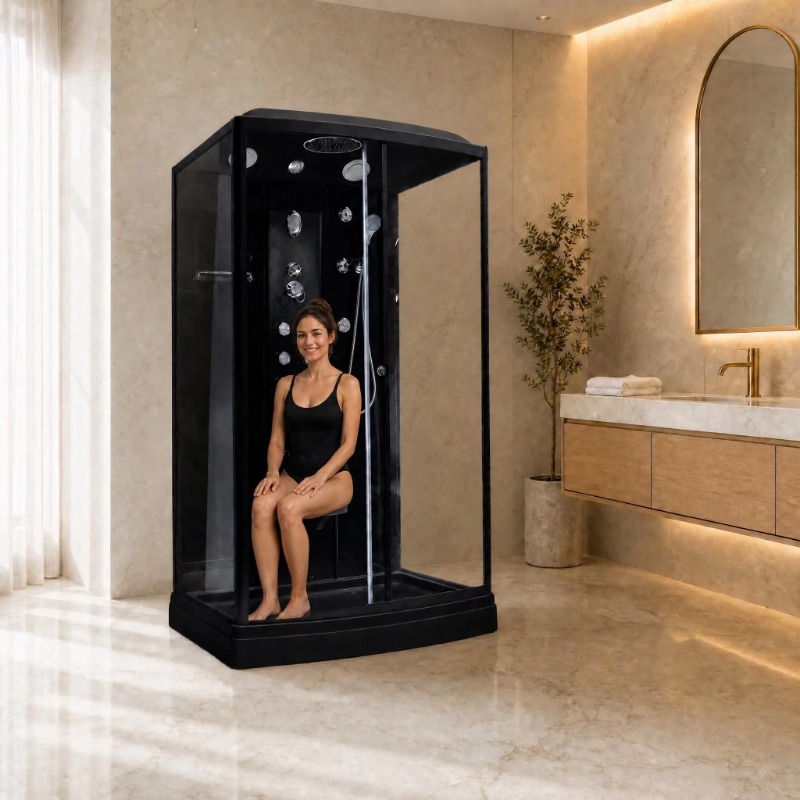 Walk In Luxury Black Frame Rec - Massage 评论和价格