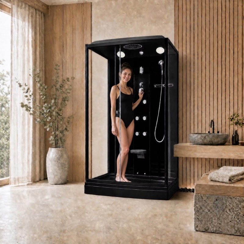 Walk In Luxury Black Frame Rec - Massage 评论和价格