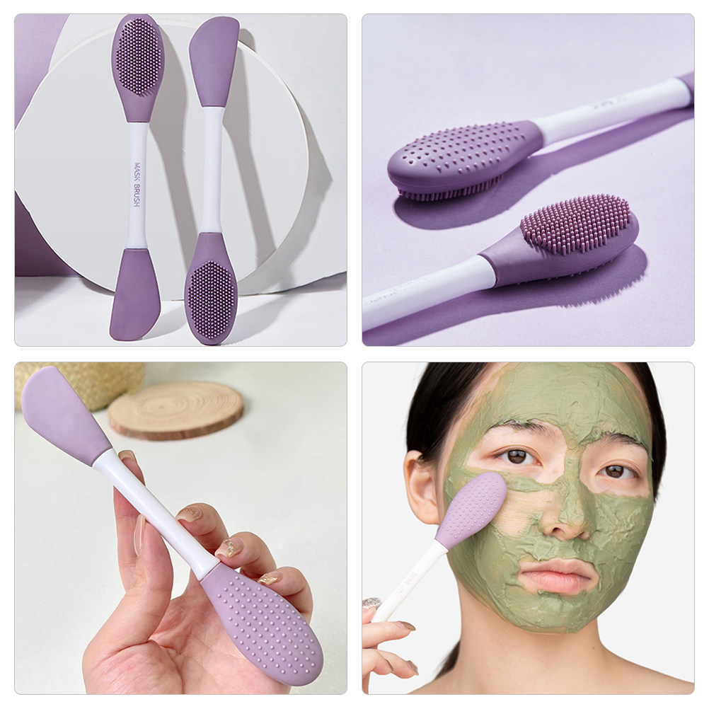 Silicone Dual-Head Face Mask B - Silicone Face Scrubber Electric 评论和价格