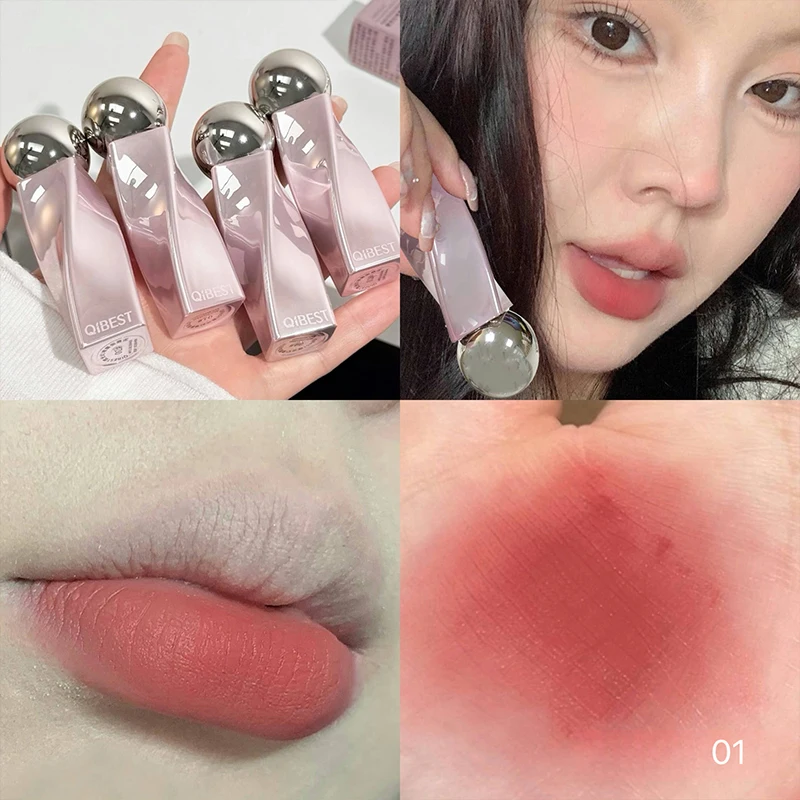 QIBEST Velvet Nude Lip Mud Nat - Matte Velvet Lip Tint Long Lasting 评论和价格