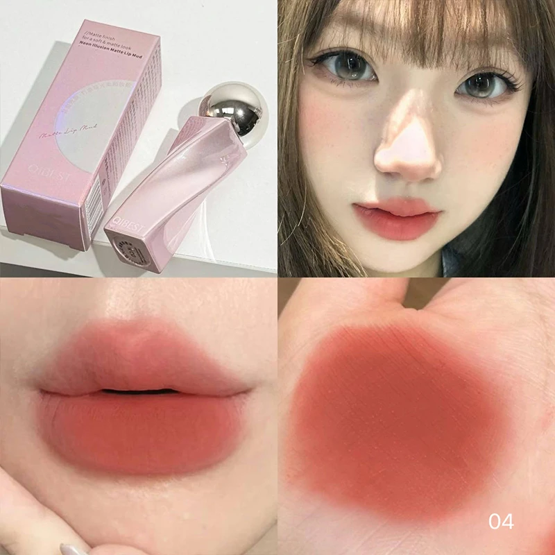 QIBEST Velvet Nude Lip Mud Nat - Matte Velvet Lip Tint Long Lasting 评论和价格