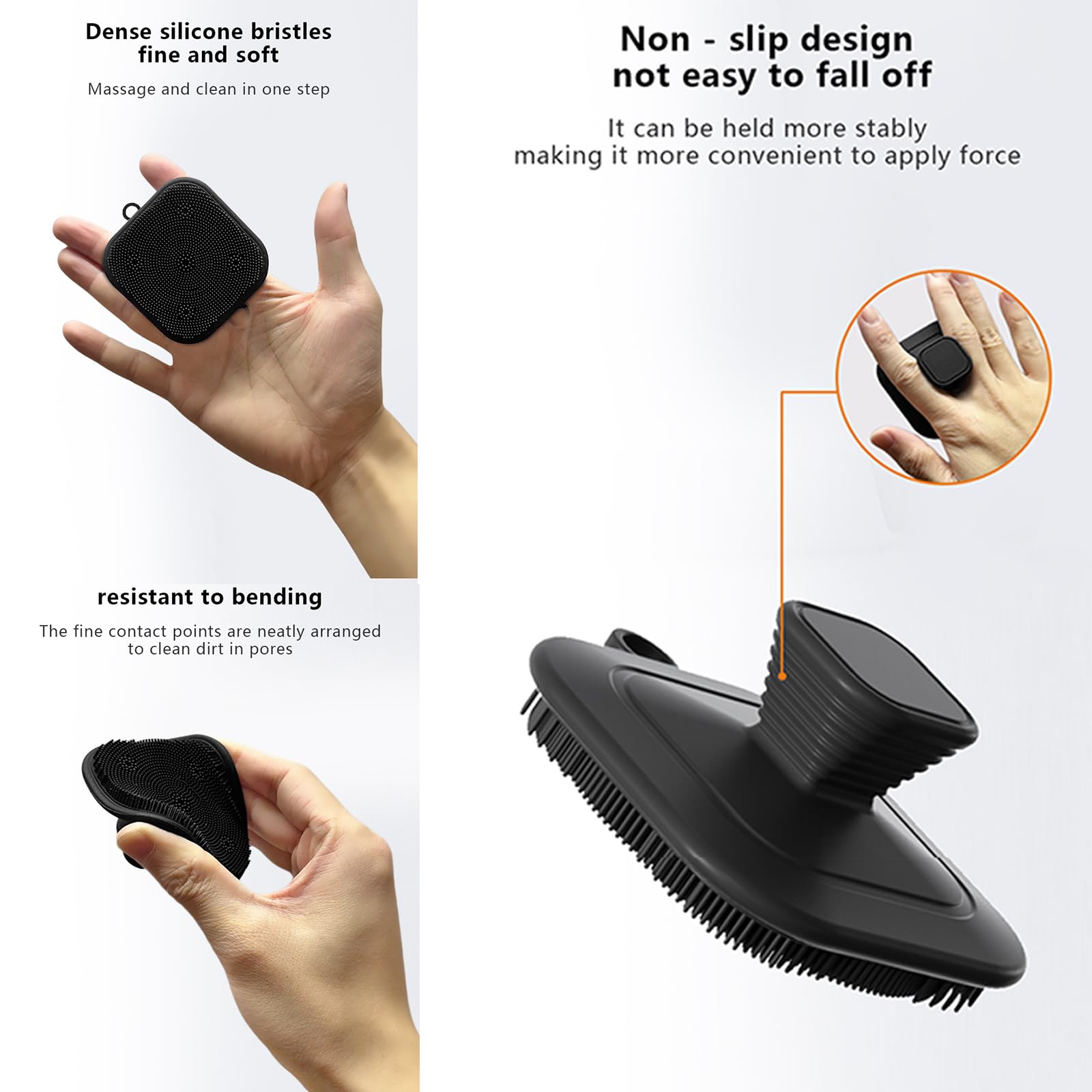 Facial Cleaning Brush Silicone - Silicone Face Scrubber Electric 评论和价格