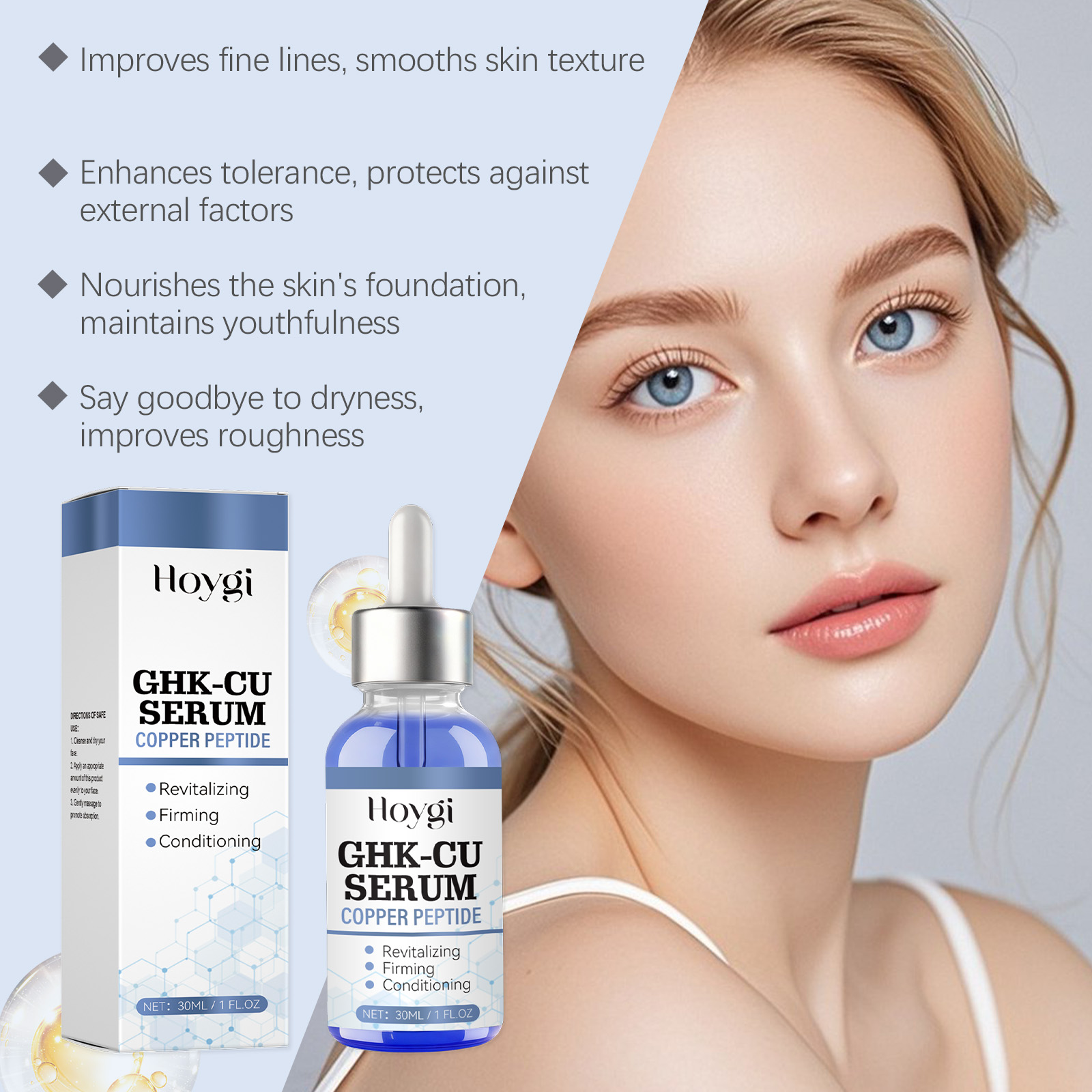30ml Copper Peptide Serum GHK- - Hyaluronic Acid Facial Serum 评论和价格